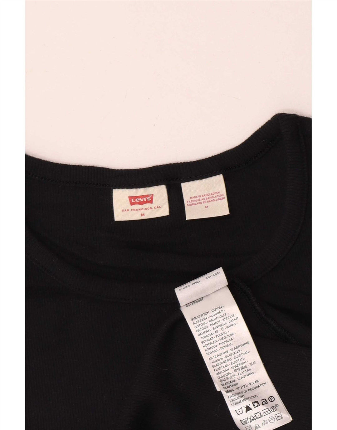 T-shirt da donna Levi's Top UK 12 cotone nero medio