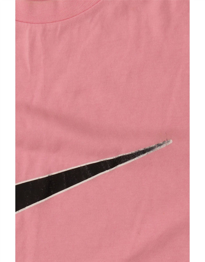 T-shirt grafica da uomo Nike Top in cotone rosa medio