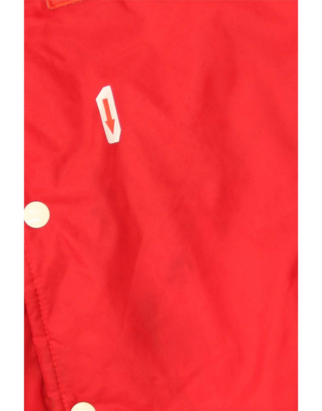 Giacca college grafica da uomo vintage UK 38 poliammide rosso medio