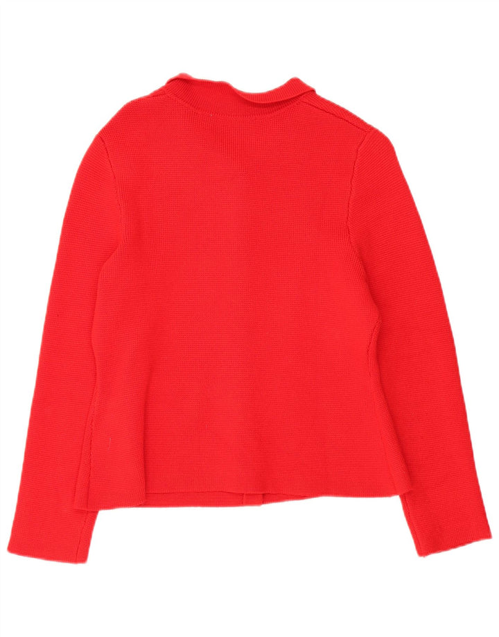 Maglione cardigan da donna Zara UK 14 viscosa rossa media