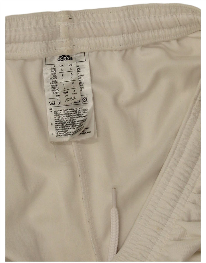 Pantaloncini sportivi Adidas Aeroready da uomo grandi in poliestere bianco