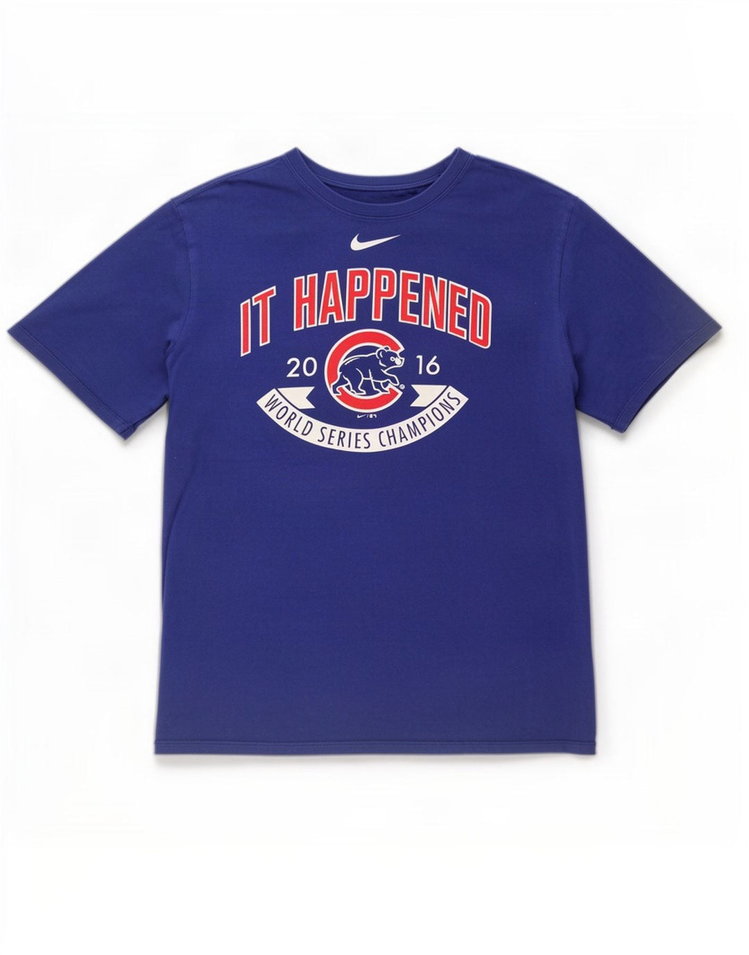 T-shirt grafica da uomo Nike Chicago Cubs, taglia grande, blu