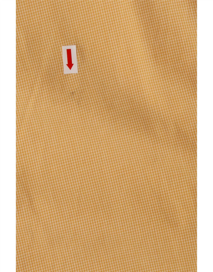 CHAPS Mens Classic Fit Shirt Size 16-16 1/2 Large Yellow Cotton Vintage Chaps and Second-Hand Chaps from Messina Hembry 
