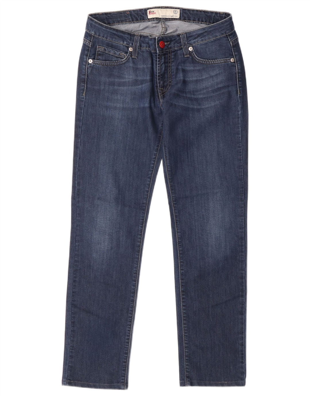 Jeans dritti da donna Roy Rogers W29 L28 cotone blu