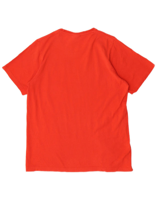 T-shirt grafica da uomo Adidas Top in cotone rosso medio