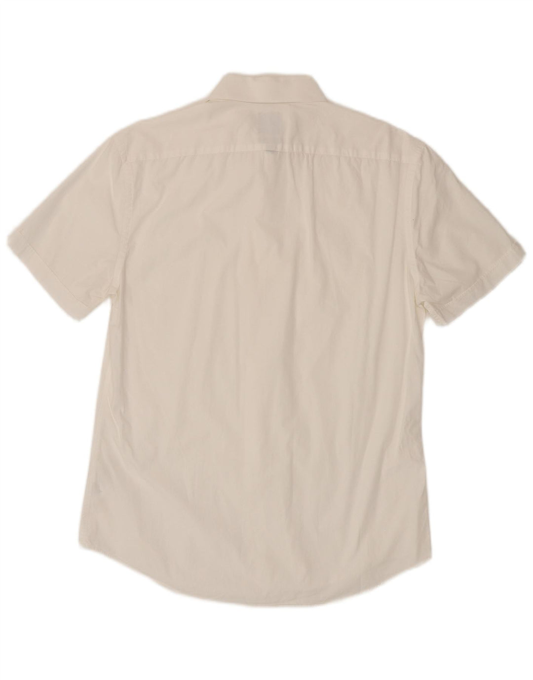 Camicia a maniche corte da uomo Calvin Klein in cotone bianco medio