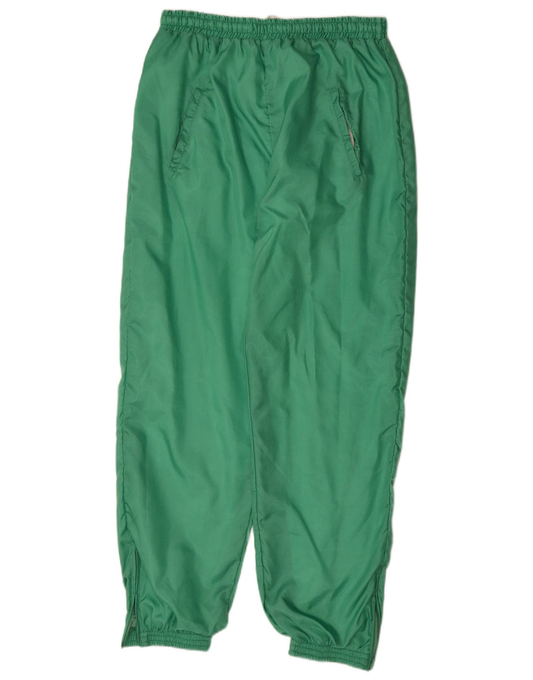 Pantaloni da tuta da uomo vintage da jogging grandi in nylon verde