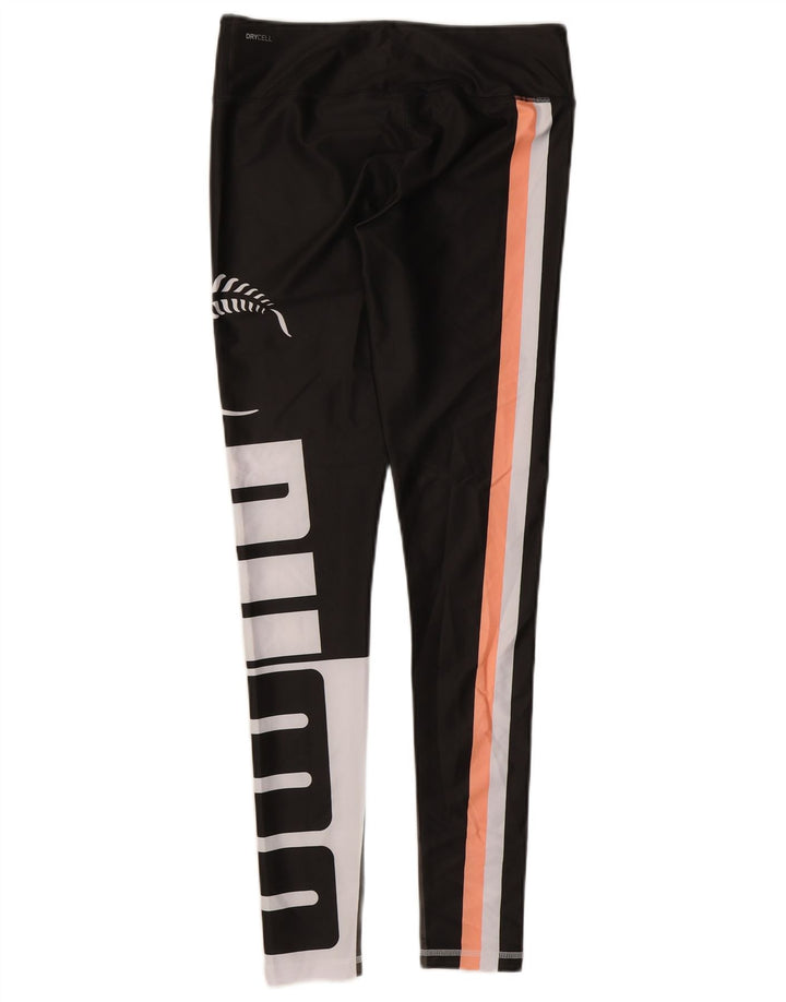 Leggings grafici PUMA da donna UK 12 Poliestere color block medio nero