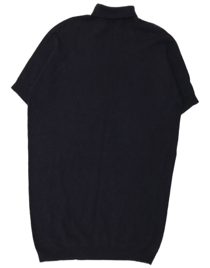 Abito maglione oversize da donna Cos con collo alto UK 16 Large in lana blu navy