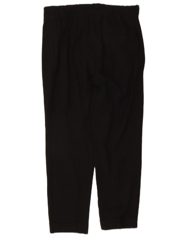 Pantaloni chino dritti da donna Marks & Spencer UK 12 medi W30 L25 neri