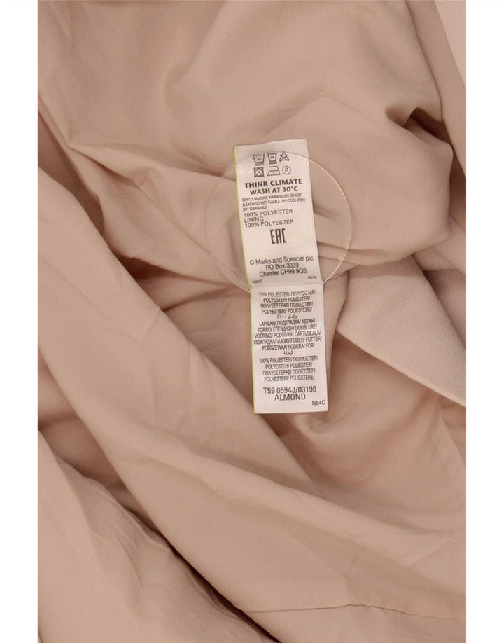 Giacca blazer aperta con maniche a 3/4 Marks & Spencer da donna UK 24 4XL Rosa