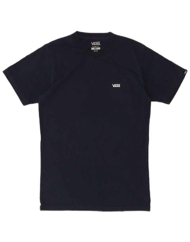 T-shirt da uomo dalla vestibilità classica VANS, piccola, in cotone blu navy