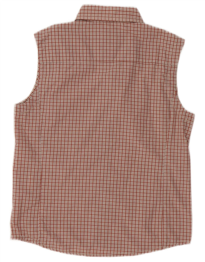 Camicia senza maniche da donna Bailo UK 14 Medium Red Check Poliammide
