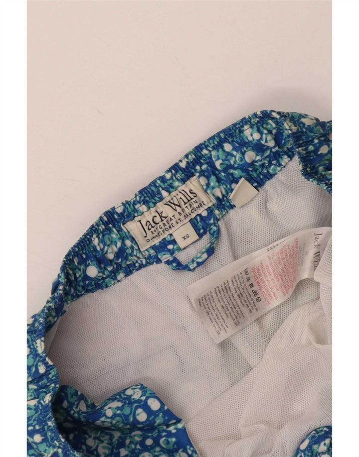 Pantaloncini da bagno da uomo Jack Wills XS poliestere maculato blu