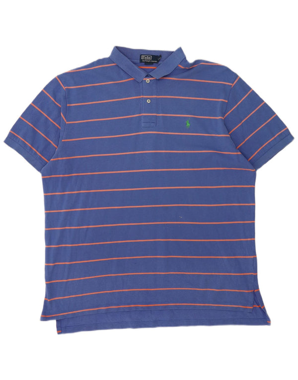 Polo Ralph Lauren da uomo 2XL in cotone a righe blu