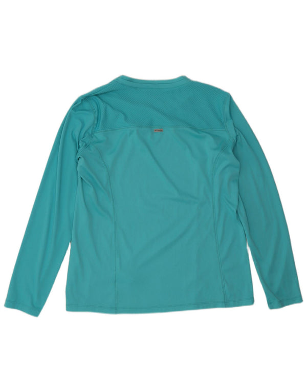 Maglia a maniche lunghe da donna Columbia UK 18 XL Poliestere turchese