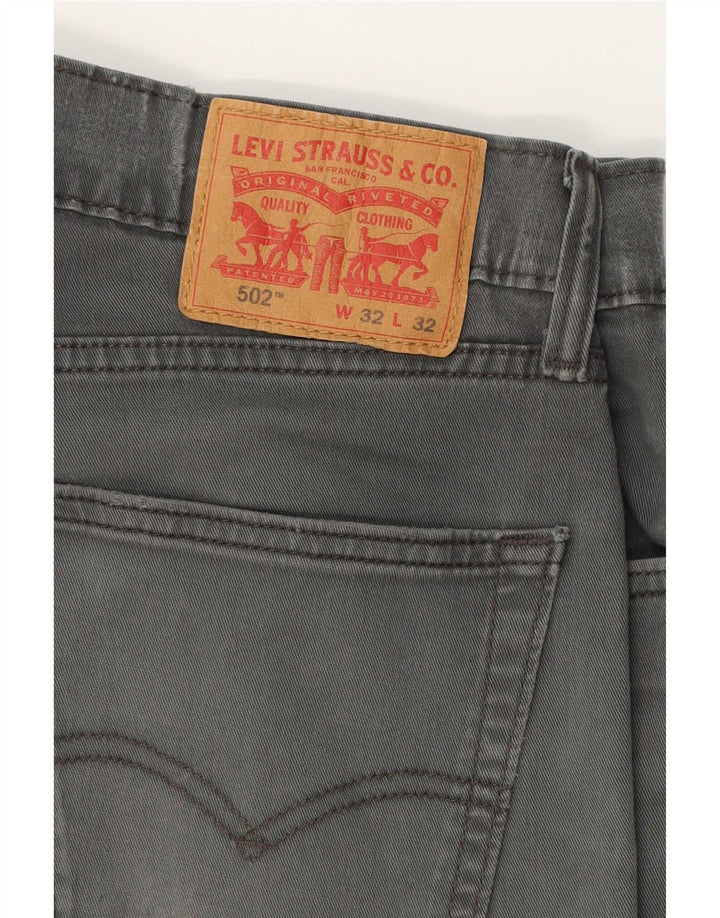 Levi's Uomo 502 Jeans affusolati W32 L32 Cotone grigio