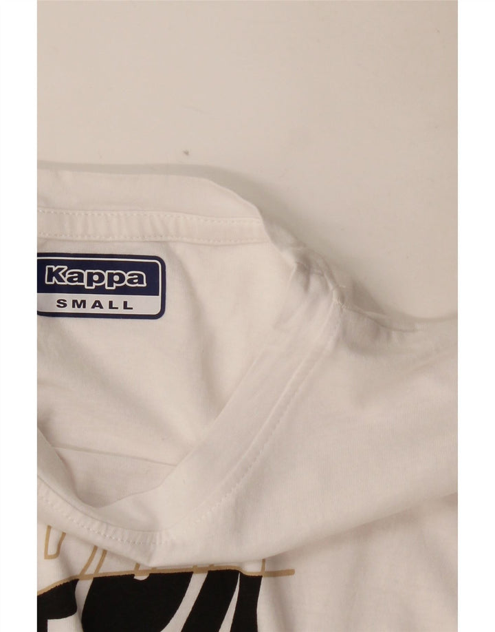 T-shirt grafica da donna KAPPA Top UK 10 piccola bianca