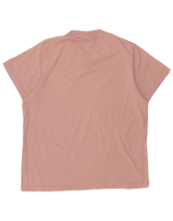 T-shirt da donna Ellesse Top UK 14 cotone rosa medio