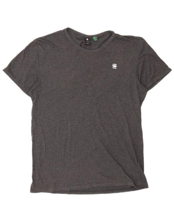 T-shirt da uomo G-STAR Top grande in cotone grigio