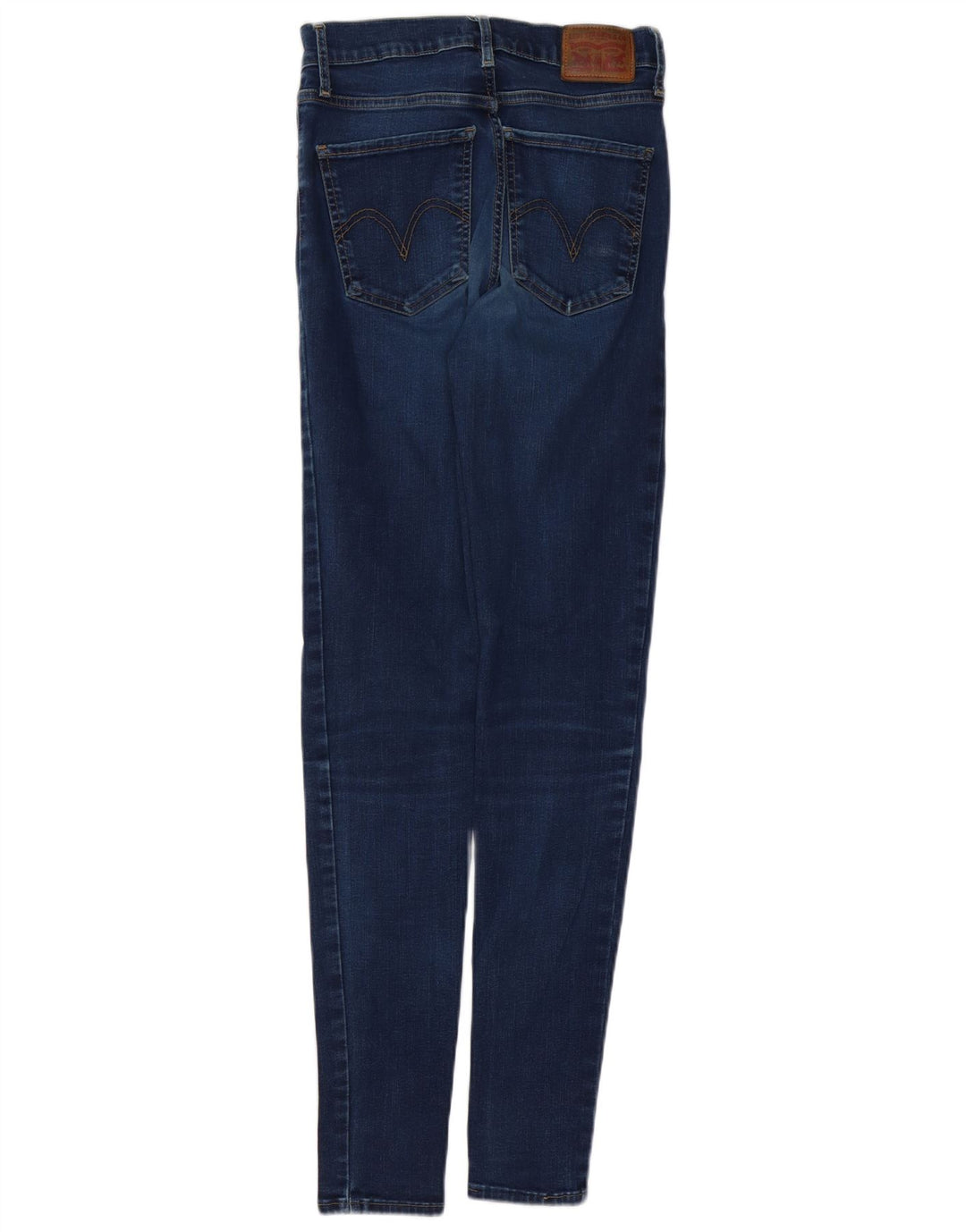LEVI'S Jeans super skinny da donna con altezza del miglio W27 L32 cotone blu navy