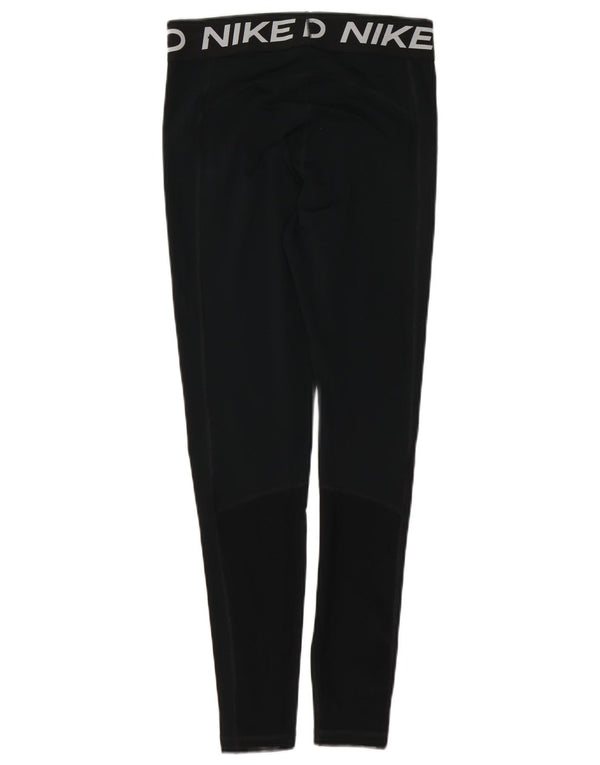 Leggings grafici Nike Dri Fit da donna UK 12 medio nero