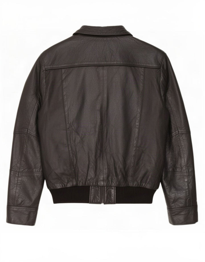 Giacca in pelle da uomo Antony Morato UK 38 media nera