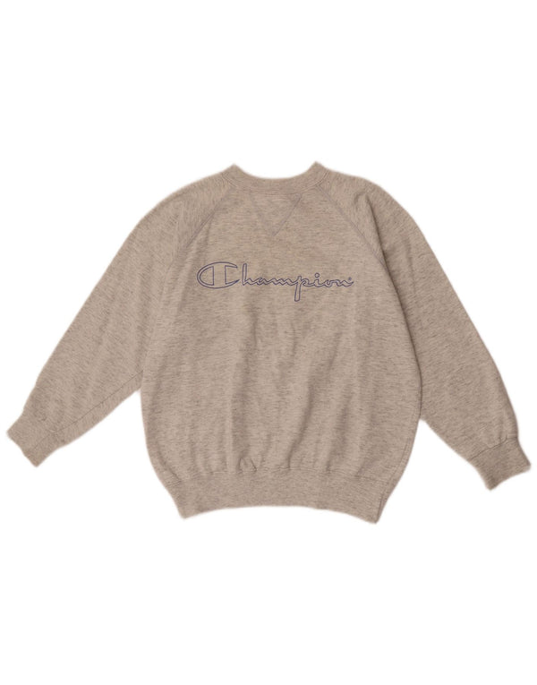 Felpa oversize con grafica per ragazze Champion, 9-10 anni, grigio medio