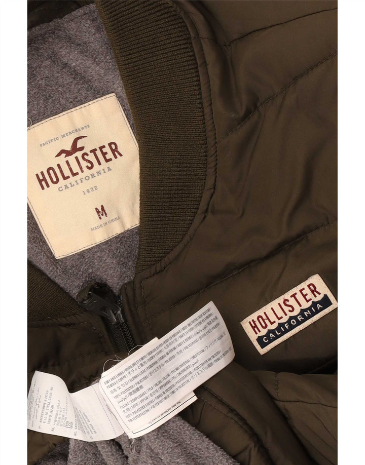 Giacca imbottita da uomo Hollister UK 38 poliestere kaki medio