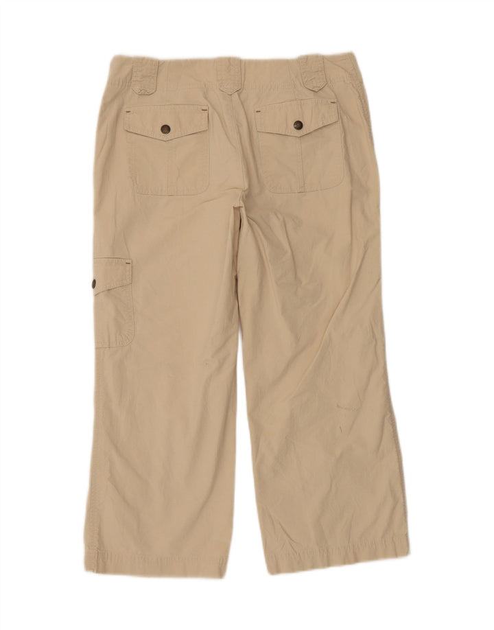 EDDIE BAUER Womens Vashon Fit Cropped Trousers US 6 Medium W32 L24 Beige Vintage Eddie Bauer and Second-Hand Eddie Bauer from Messina Hembry 