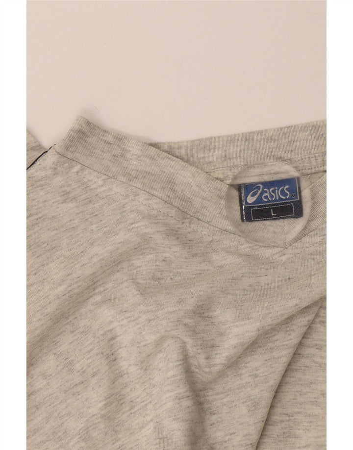 T-shirt grafica da uomo Asics Top grande grigio screziato