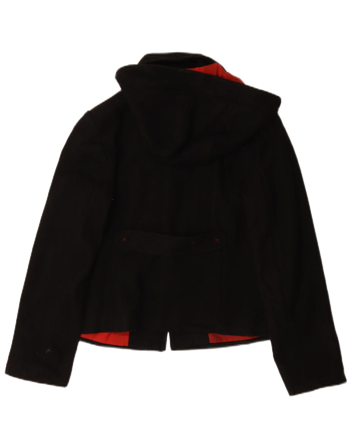 Borsone con cappuccio da donna Laura Ashley UK 12 medio in lana nera