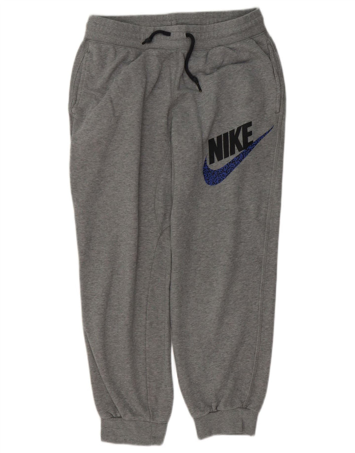 NIKE Pantaloni da tuta con grafica da uomo Joggers in cotone grigio medio