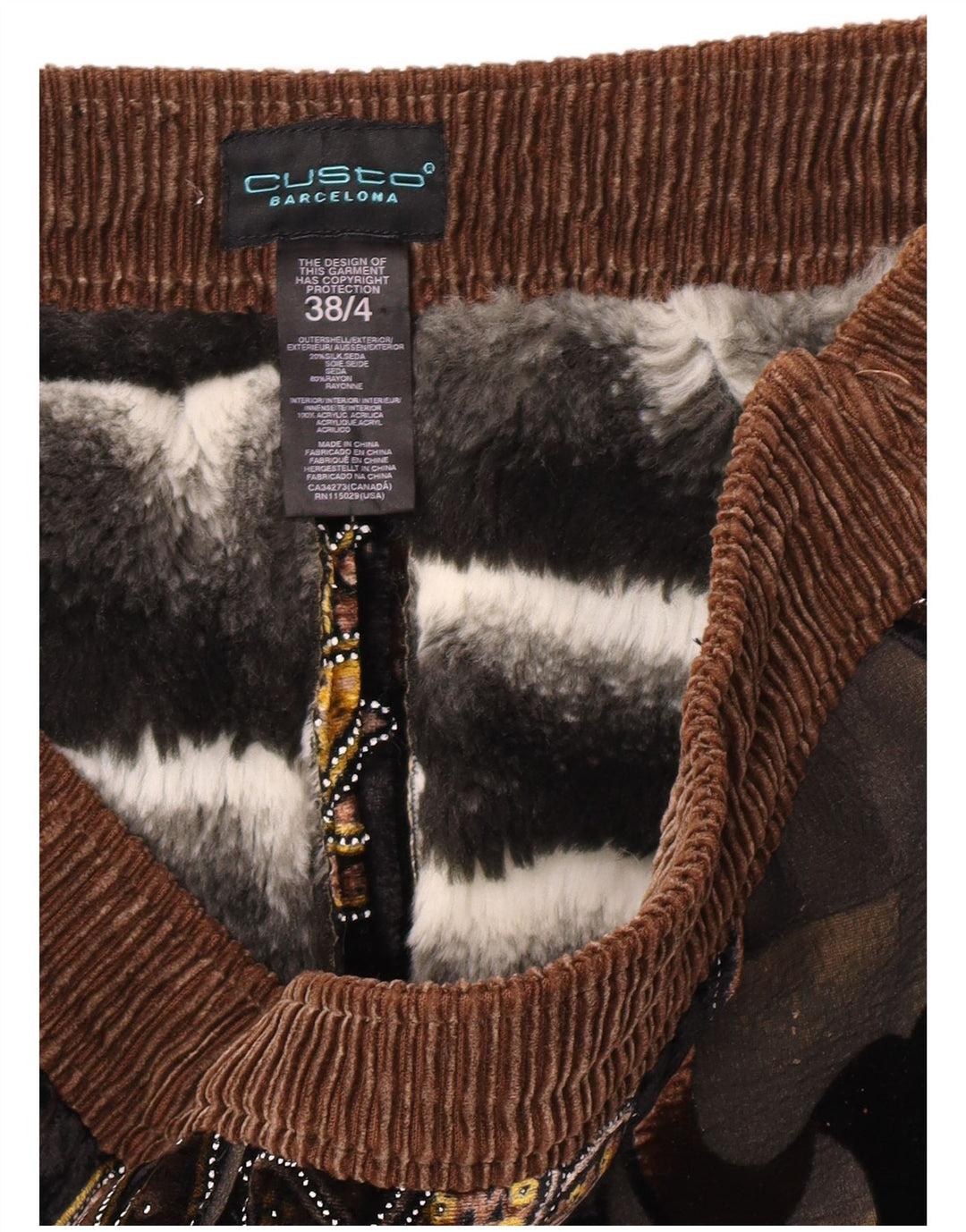 Minigonna da donna Custo Barcelona EU 38 media W32 floreale multicolore