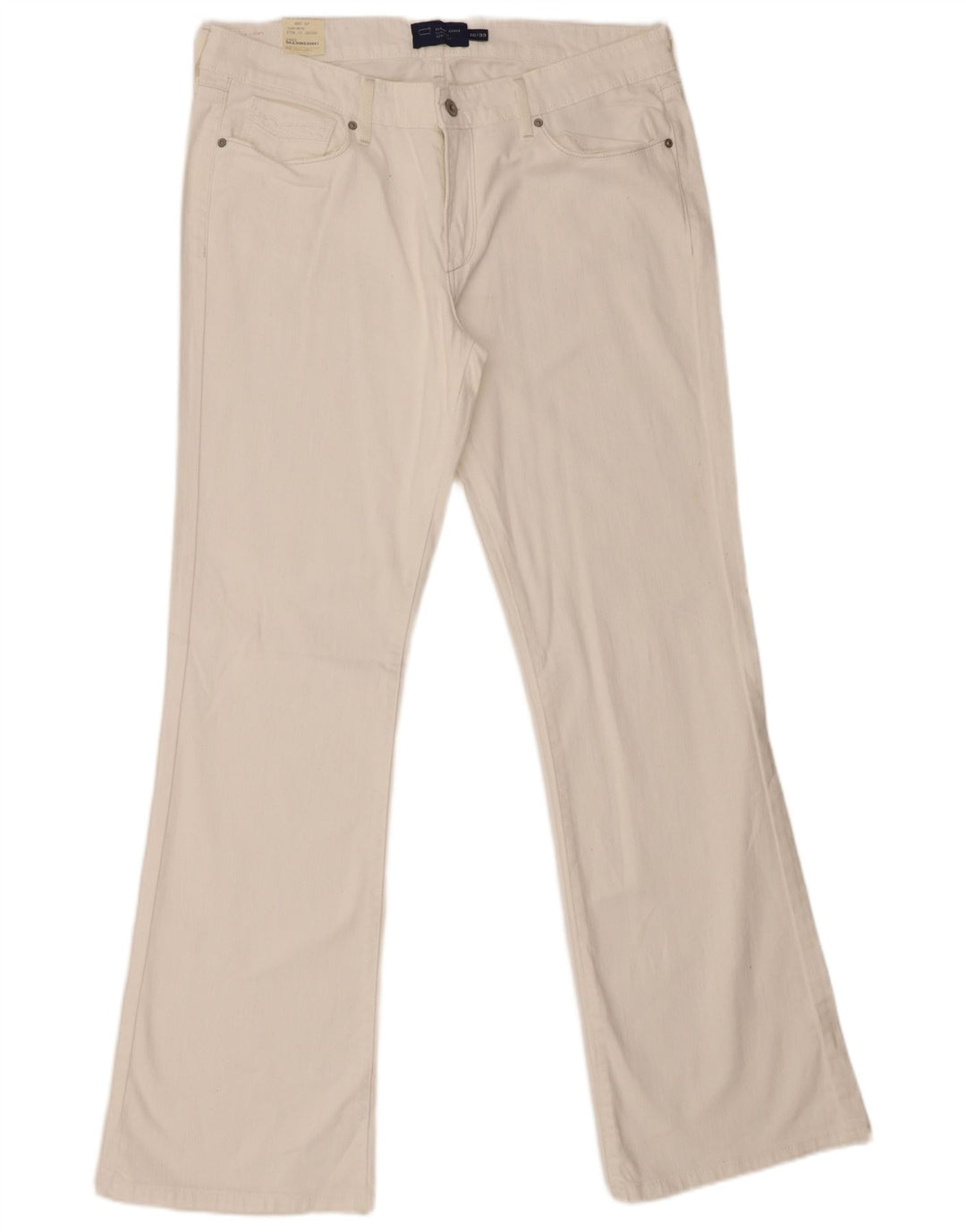 Levi's Jeans bootcut da donna con curvatura leggera US 16 2XL W36 L33 Cotone bianco