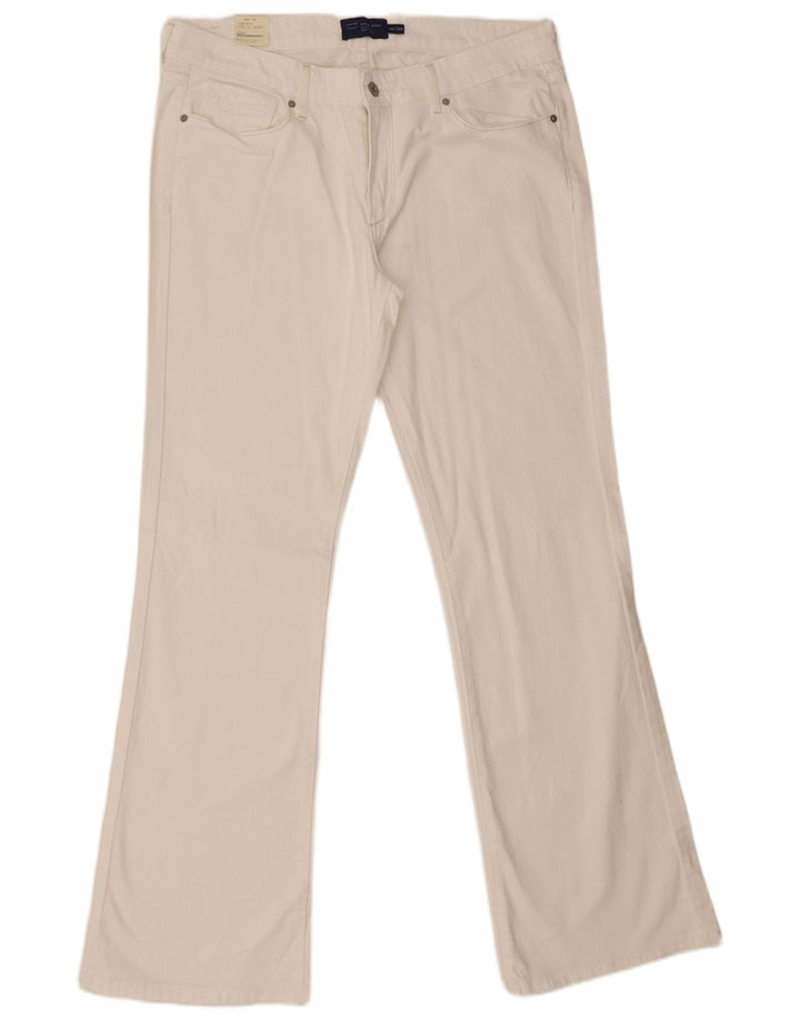 Levi's Jeans bootcut da donna con curvatura leggera US 16 2XL W36 L33 Cotone bianco