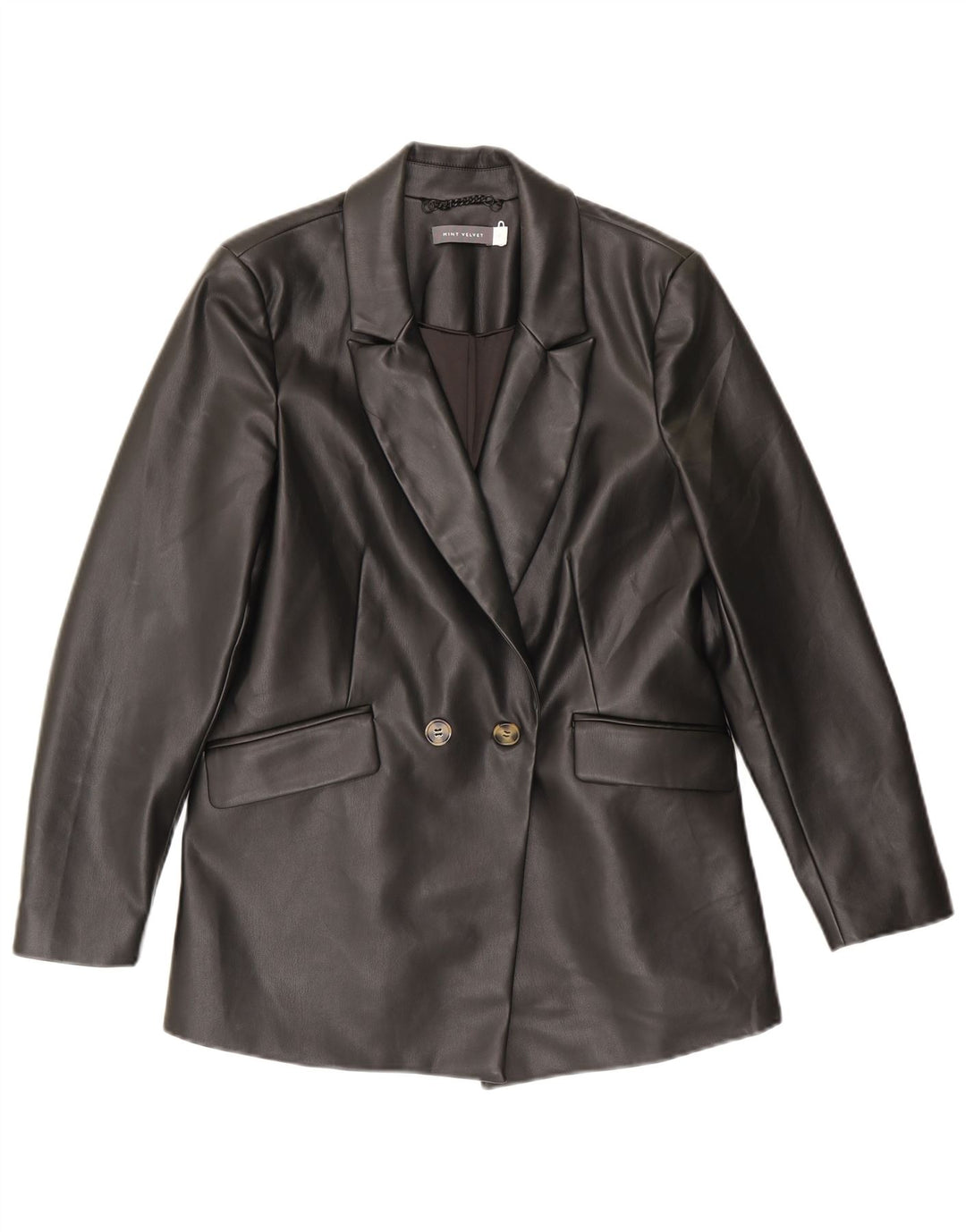 Giacca blazer doppiopetto da donna MINT VELVET UK 12 media nera