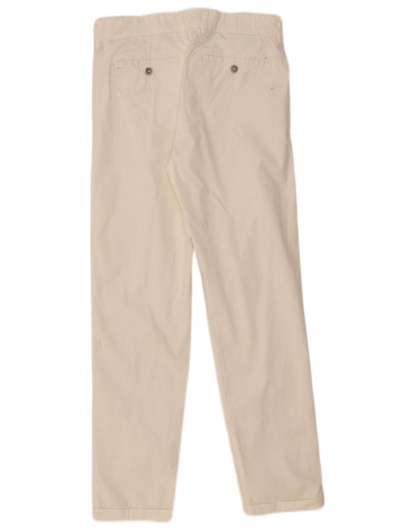 Pantaloni chino dritti da donna Fay W29 L29 cotone bianco
