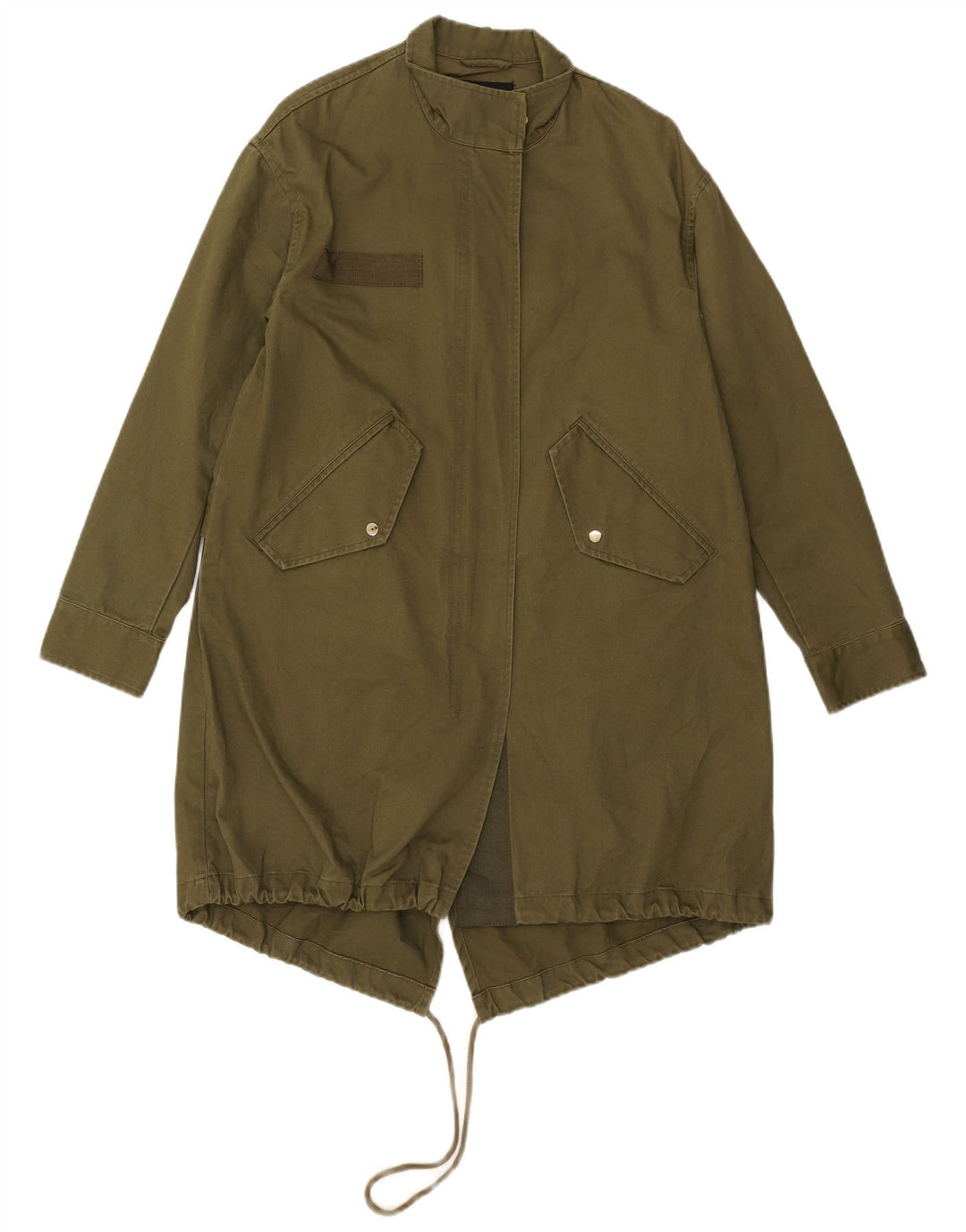 Giacca Parka oversize con grafica da donna Zara UK 6 XS Poliestere floreale kaki