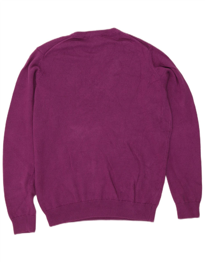 JAMES PRINGLE Maglione da uomo girocollo in cotone viola medio
