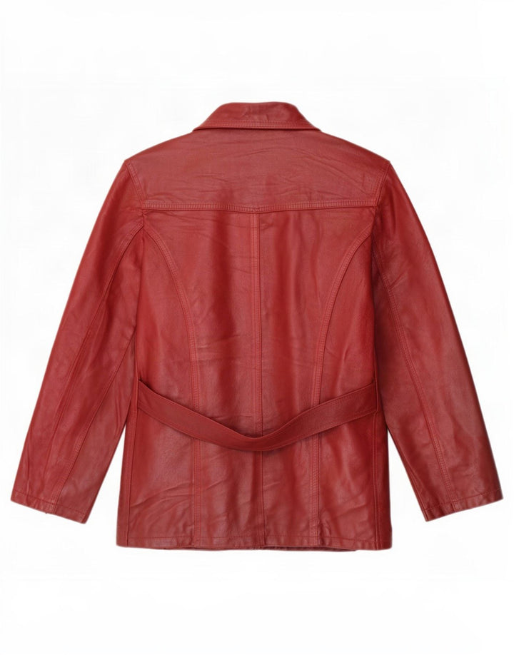 Giacca in pelle da donna Bayside UK 14 grande bordeaux