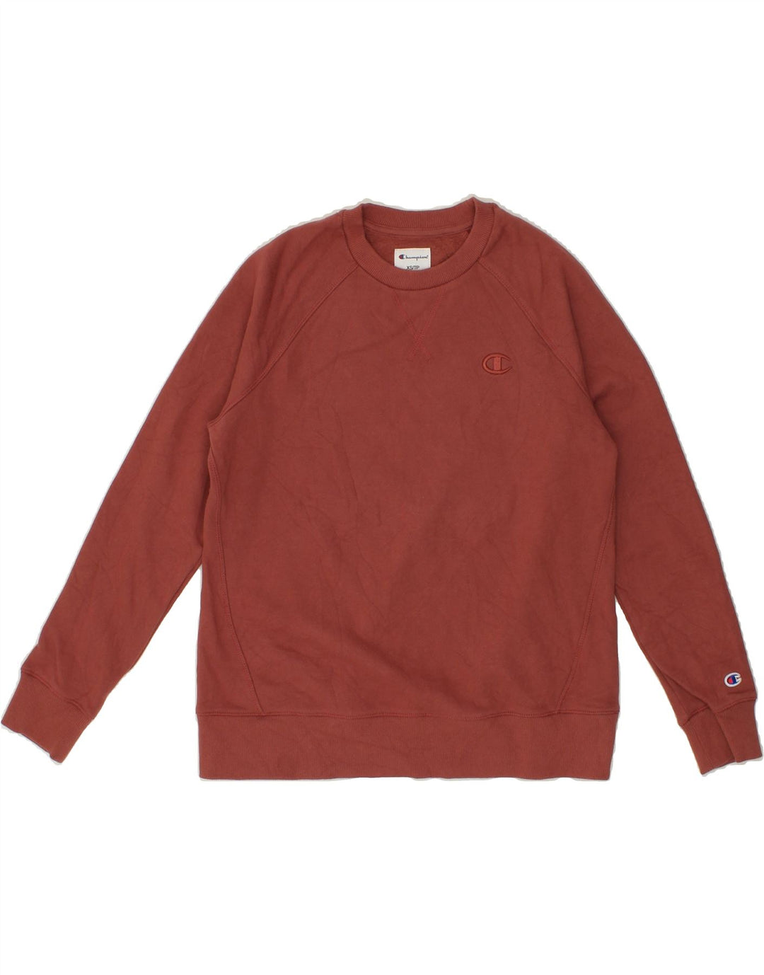 CHAMPION Womens Sweatshirt Jumper UK 6 XS Maroon Cotton Vintage Champion and Second-Hand Champion from Messina Hembry 