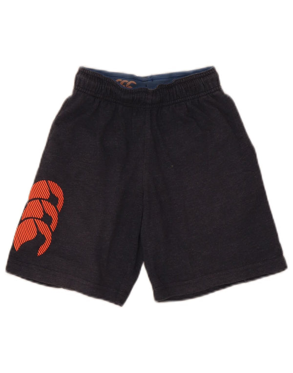 Pantaloncini sportivi grafici da ragazzo Canterbury 7-8 anni blu navy screziati