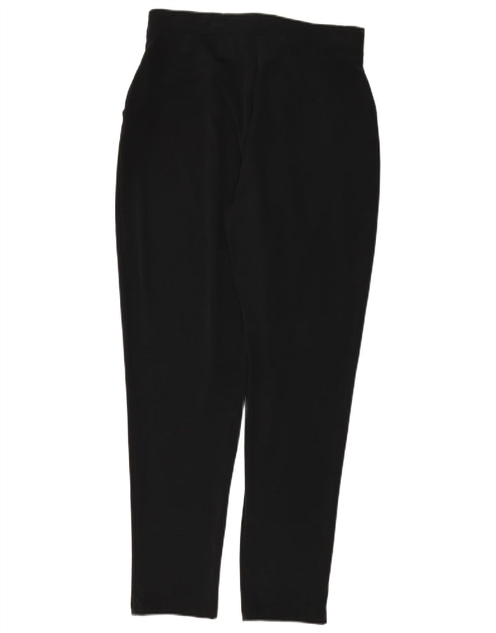 Pantaloni chino pegged da donna Marks & Spencer UK 12 medi W30 L31 neri
