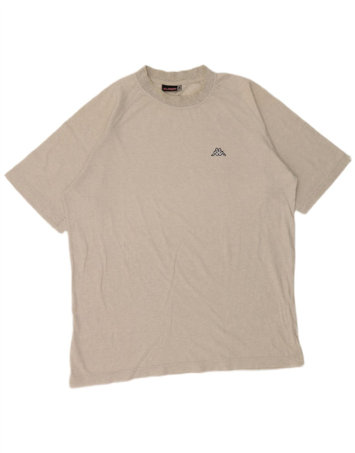 T-shirt uomo Kappa Top 2XL Cotone mélange grigio