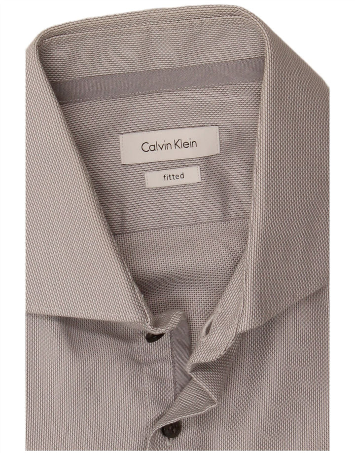 Camicia da uomo Calvin Klein piccola grigia