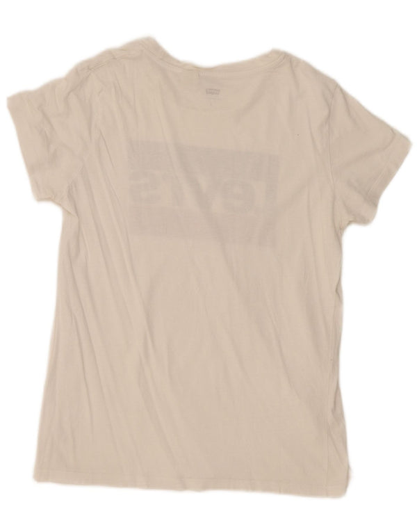 T-shirt grafica da donna Levi's Top UK 12 Medium White