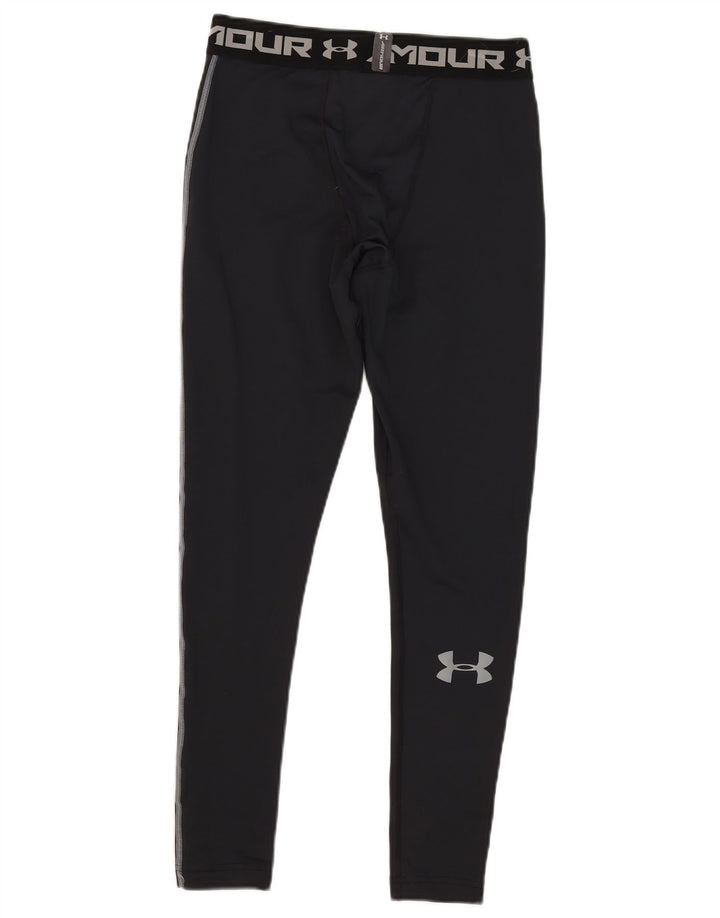 Leggings grafici da uomo Under Armour Cold Gear grandi in poliestere nero