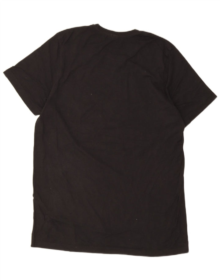 T-shirt grafica da uomo Adidas Top grande in cotone nero