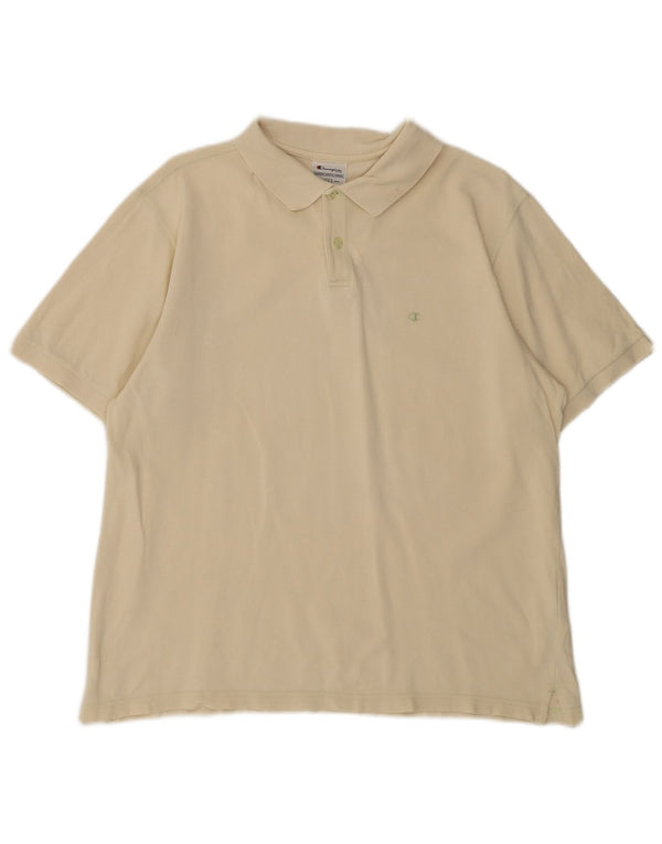 Polo da uomo Champion Large in cotone bianco